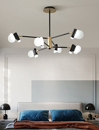  3/6/8/12 Hoofden LED Hanglamp Kroonluchter Moderne Scandinavische Stijl Ontwerp Kroonluchter Gelaagde Moderne Kunststijl DIY Verstelbare Roterende Plafond Kroonluchter AC220-240V