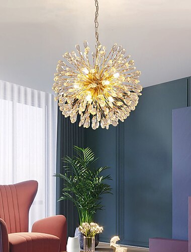  9-Light 50 cm Pendant Lantern Design Chandelier Aluminum Electroplated Modern 110-120V 220-240V