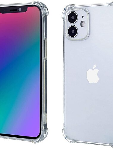  telefono Custodia Per Apple Samsung Galaxy Per retro iPhone 13 Pro Max 12 11 SE 2022 X XR XS Max 8 7 Transparente Trasparente Resistente agli urti Tinta unita TPU Vetro temperato