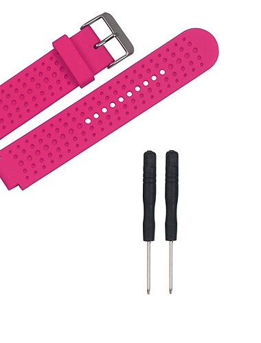  Klokkerem til Garmin Garmin Forerunner 25 Silikon Erstatning Stropp Pustende Sportsrem Armbaand