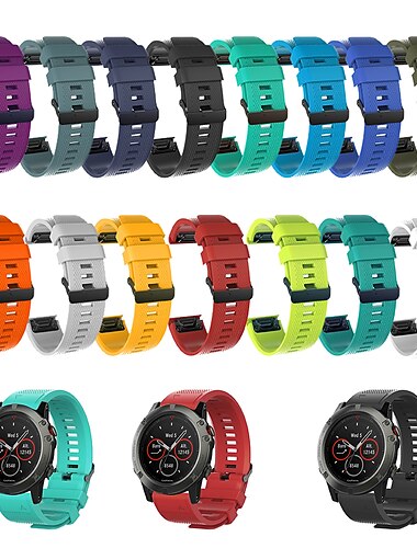  Horlogeband voor Garmin Fenix 8 43mm 7S Pro 6S 5S Plus Epix Pro 42mm Approach S70 42mm Instinct 2S Descent Mk2S D2 Delta S 20mm Siliconen Vervanging Band Sportband Polsbandje