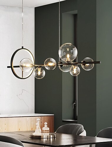  LED Pendant Light Modern Nordic Circle Globe Design 90 cm Lantern Desgin Chandelier Metal Painted Finishes 110-120V 220-240V