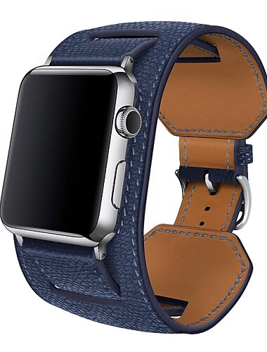 Smart Watch Band Kompatibel med Apple iWatch 49 mm 45 mm 44 mm 42 mm 41 mm 40 mm 38 mm Sreies Ultra SE 8 7 6 5 4 3 2 1 för Smart klocka Rem Armband Äkta Läder Dam Lyx armband