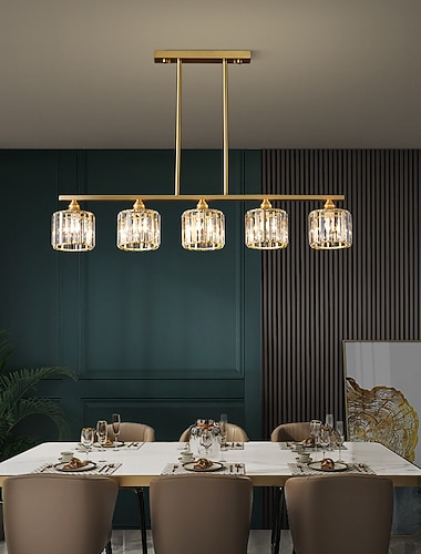  أدى ضوء قلادة 60 سم فانوس ديسجين فلوش جبل أضواء نحاسية نحاسية حديثة 220-240 فولت