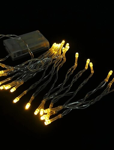 エレガントなウェディング レセプション パーティー LED ストリング ライト LED フェアリー ライト クリスマス ウェディング 寝室 デコレーション 温白色 マルチカラー 1.5m 3m 10m AA 電池駆動