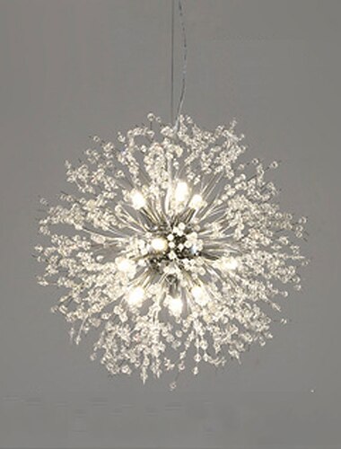  Wisiorek led light kryształowy żyrandol 9-light chrome fajerwerki nowoczesny żyrandol sputnik wisiorek oprawa oświetleniowa do salonu jadalnia i sypialnia