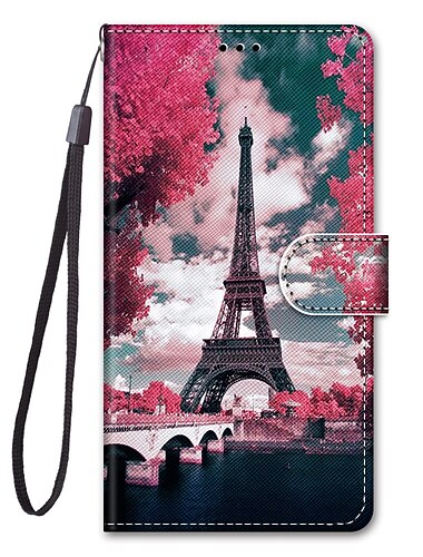  telefon fodral Till Samsung Galaxy S26 Ultra Plus S25 S24 S23 S22 S21 FE S21 Ultra Plus S20 A34 A54 Plånboksfodral med stativ Lucka Plånbok Landskap TPU PU läder