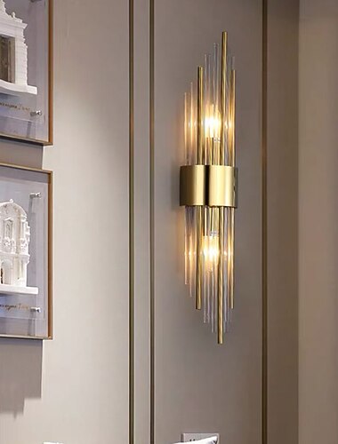  led-seinävalaisin kristalli moderni seinävalaisin seinälehtiä makuuhuone ruokasali terässeinävalaisin 110-120v 220-240v 5 w