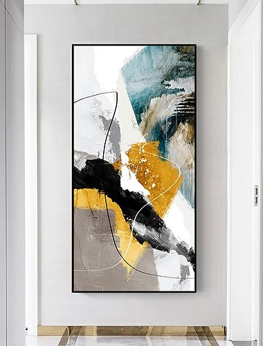  peinture a l\'huile a la main peint a la main art mural colore abstrait moderne grande taille decoration de la maison decor toile roulee sans cadre non etire