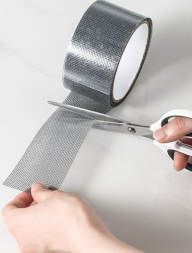  Cinta de reparacion de pantalla, ventana, puerta, parche impermeable, autoadhesivo, super correccion, mosquitera antiinsectos, malla, agujeros rotos