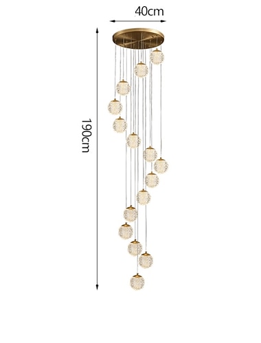  lustre led pingente de luz globo design cluster design cobre estilo formal moderno 10 15 20 cabecas 220-240v 110-120v