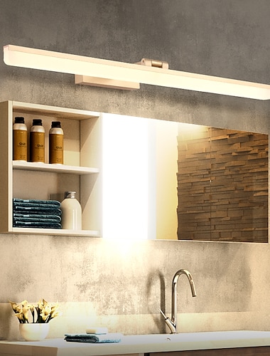  LED Mirror Light Vanity Light Matte Modern 50cm 60cm 70cm Bathroom Lighting Bathroom Aluminum Wall Light IP20 110-240 V 0 W