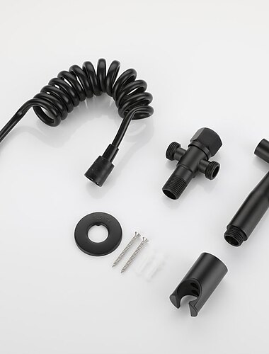  Kit pulverizator bideu portabil dus negru robinet apa pentru baie spray toaleta baie