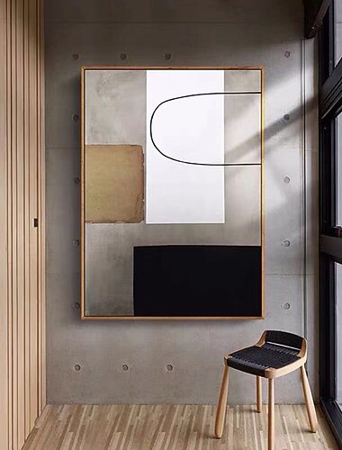  يدويا النفط الطلاء رسمت باليد جدار الفن المعاصر ملون تجريدي ديكور المنزل توالت قماش لا الإطار غير متمدد