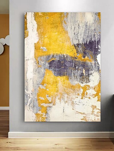  油絵手作り手描き壁アート現代明るい色抽象大サイズの家の装飾の装飾ロールキャンバスなしフレーム伸ばされていない