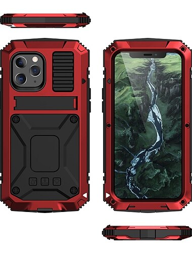 telefon Maska Pentru iPhone iPhone 17e 16 15 14 Pro Max Plus 16e 13 12 11 Pro Max Mini Rezistent la apă Carcasă Telefon armură Protecție de grad militar cu folie de sticlă pentru ecranul frontal