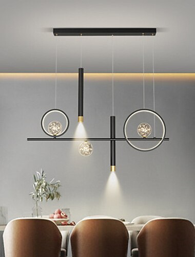  suspension led 100 cm lustre design unique finitions peintes en aluminium led moderne 220-240v