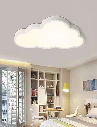  50 cm plafonnier led forme de nuage encastre lumieres metal style moderne theme de conte de fees finitions peintes classiques style nordique 220-240v