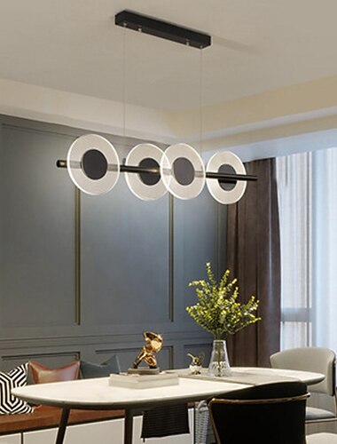  suspension led 80 cm lustre design unique en metal style artistique style moderne finitions peintes elegantes led moderne 220-240v