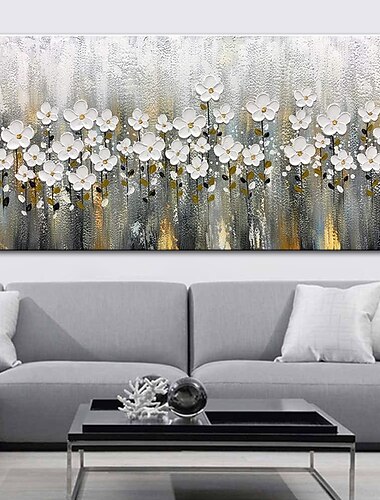  OElgemaelde handgemachte handgemalte Wandkunst Mintura moderne abstrakte Blumen Hauptdekoration Dekor gerollte Leinwand kein Rahmen ungedehnt