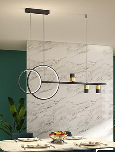  suspension led 100 cm lustre design unique en metal style artistique style moderne finitions peintes elegantes led moderne 220-240v