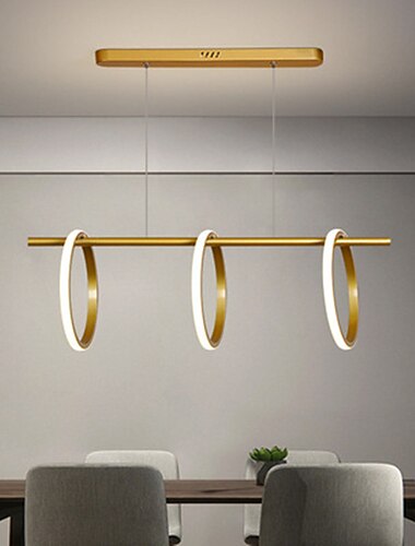  suspension led 90 cm lustre design unique en metal style artistique style moderne finitions peintes elegantes led moderne 220-240v