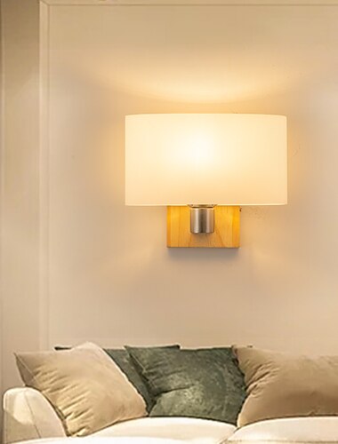  lightinthebox led væglampe mat moderne nordisk stil væglamper væglamper led væglamper soveværelse spisestue træ / bambus væglampe 110-240 v