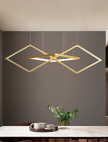  LED Pendelleuchte 100 cm Single Design Kronleuchter Aluminium kuenstlerischer Stil moderner Stil stilvolle lackierte Oberflaechen LED modern 220-240V