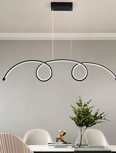  led hängande lampa 100 cm enkel design ljuskrona aluminium konstnärlig stil modern stil snygg målad finish konstnärlig led 110-120v