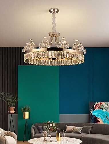  LED　ペンダント　ライト　60cm　ランタン　デザイン　シャンデリア　ステンレス鋼　電気メッキ　モダン　220-240v　レストランライト　バー　寝室　シングル　ヘッドガラス　シャンデリア　照明　モダン　ペンダント