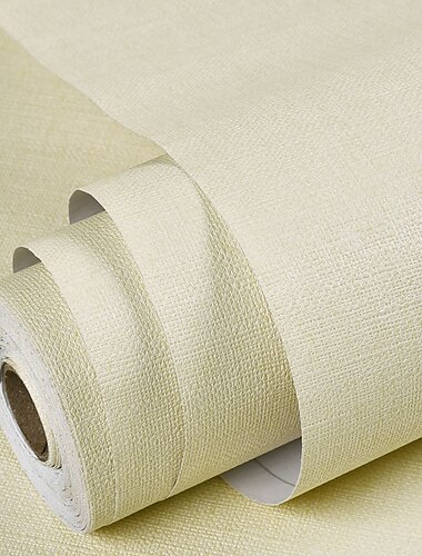  ورق حائط ذاتي اللصق بلون سادة أقمشة غير منسوجة لتزيين المنزل مادة مقاومة للماء لتزيين المنزل 53x300 سم