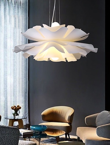  LED Pendant Light 50 cm Lantern Design Pendant Light Metal Painted Finishes Modern 220-240V