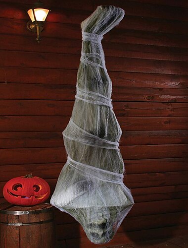  Halloween 1.8 m momia al reves casa fantasma accesorios de diseno truco habitacion secreta terror decoracion colgante fantasma