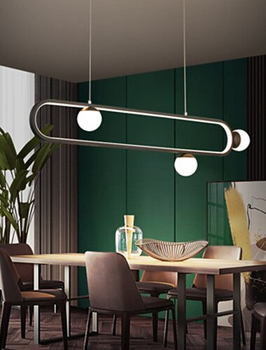 lámpara colgante led 80/100 cm regulable araña de diseño único aluminio estilo moderno elegantes acabados pintados led moderno 220-240v