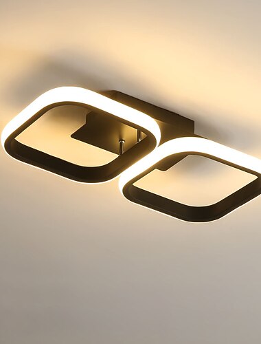 Plafoniera 2 luci 3 luci dimmerabile led forme geometriche luci da incasso alluminio gel di silice stile moderno metallo verniciato finiture led 110-120v 220-240v/ce certificato