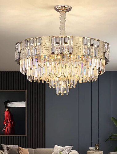  LED　ペンダント　ライト　65cm　ランタン　デザイン　シャンデリア　金属　電気メッキ　モダン　220-240v　レストランライト　バー　寝室　シングル　ヘッドガラス　シャンデリア　照明　モダン　ペンダント