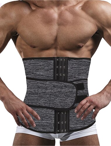  Men\'s Thermal Neoprene Body Shaper Waist Trainer Belt Slimming Corset Waist Support Sweat Cincher Underwear Modeling Strap
