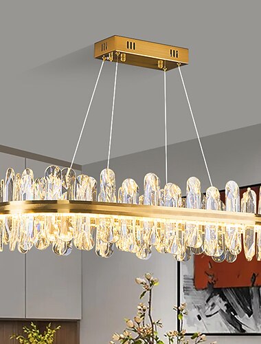  מנורת תליון לד 80 ס"מ עיצוב פנס נברשת מתכת מגולוונת LED 220-240v