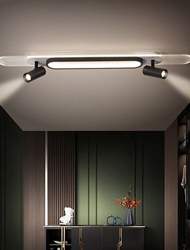  luz de teto LED 80/100 cm luzes embutidas de aluminio estilo artistico estilo moderno acabamentos pintados com estilo LED moderno 220-240v