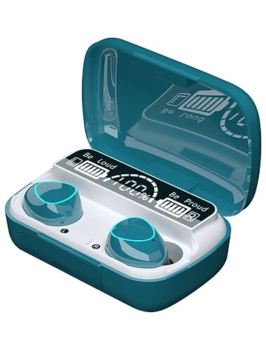 M10 TWS Drahtloser Bluetooth 5.1 Ohrhörer 2000mAh Powerbank True Wireless Kopfhörer Sport Bluetooth Headset 9D HIFI Klang Ohrhörer Valentinstagsgeschenk