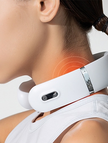  massaggiatore elettrico per il collo massaggiatore intelligente a impulsi controllo riscaldamento a infrarossi lontani sollievo dal dolore assistenza sanitaria fisioterapia rilassamento