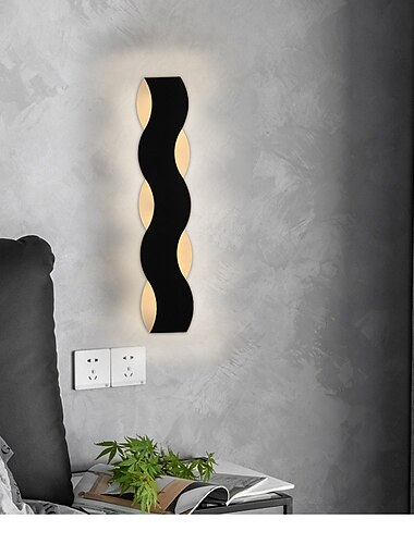  lightinthebox led vägglampor kreativa led moderna led vägglampor vardagsrum sovrum järn vägglampa 220-240v 12/19 w