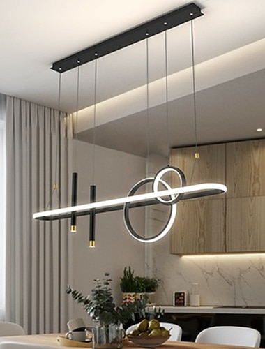 1-lichts 108 cm led hanglamp cirkel ontwerp enkel ontwerp metaal moderne stijl stijlvolle geverfde afwerkingen kantoor eetkamer woonkamer verlichting 110-240v