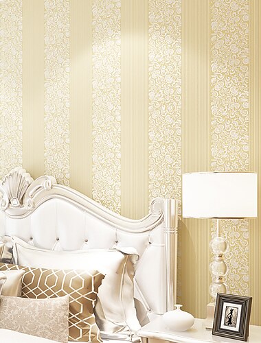 ورق حائط يغطي الجدار ملصق فيلم زهور شريط منقوش حديث ثلاثي الأبعاد خطوط إغاثة غير منسوجة homedeco 53 * 1000cm