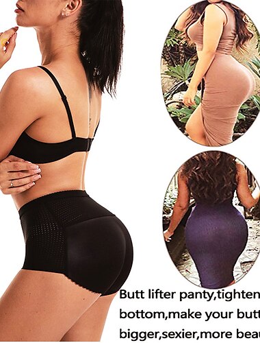  Women Control Panties with Pad Butt Lifter Hip Enhancer Mesh Breathable Underwear Push Up Big Ass Fake Butt Body Shaper