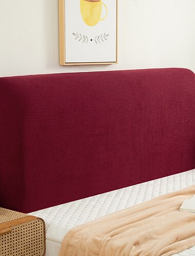  Bettkopfteilbezug fuer Schlafzimmerdekoration Stretch-Bettkopfteil-Schonbezug, staubdichter Schutzbezug fuer gepolstertes Kopfteil, Salbeigruen