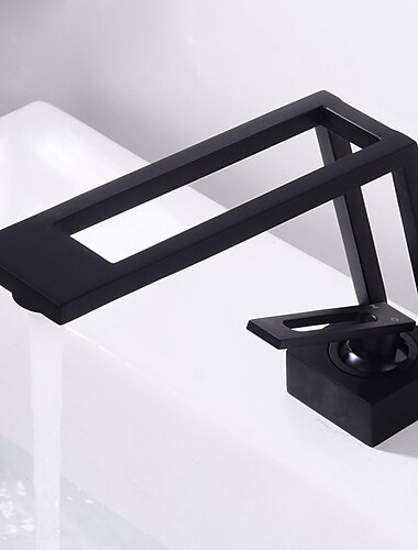  wastafelkraan voor de badkamer - klassieke gegalvaniseerde / geverfde afwerkingen in het midden eengreeps eengatsbadkranen