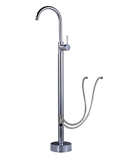  صنبور حوض استحمام قائم على الأرض ، حنفية خلاط دوارة دوارة بزاوية 360 درجة ، صنبور نحاسي ، صنبور دش عالي التدفق