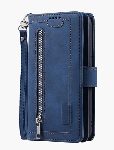 telefon fodral Till Samsung Galaxy S26 Ultra Plus S25 S24 S23 S22 S21 FE S21 Ultra Plus S20 A14 A34 Fodral Plånboksfodral med stativ Bling Dragkedja Kontor / företag Glittrig PU läder