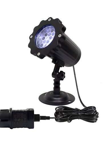  Kerstverlichting Sneeuwvlok Projectielamp Kerst Decoratielamp Kan Op Afstand Worden Aangesloten